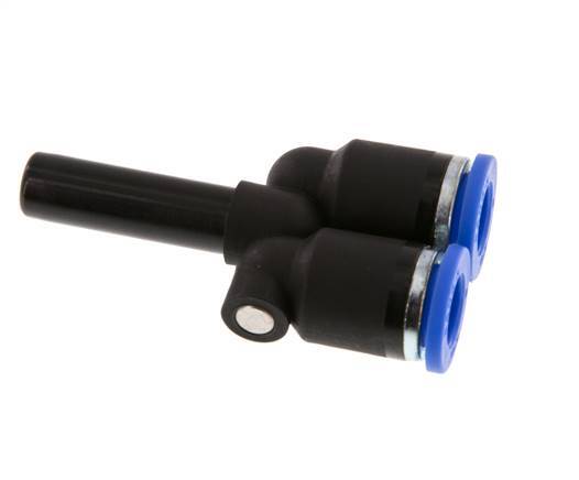 8mm x 8mm Y Push-in Fitting with Plug-in PA 66 NBR [2 Pieces]