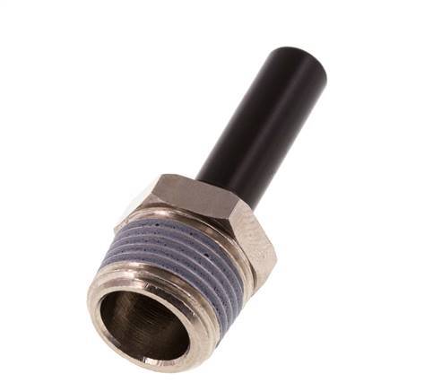 8mm x R3/8'' Plug-in Fitting with Male Threads Brass/PA 66 NBR [5 Pieces]