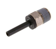 4mm x 1/8'' NPT Plug-in Fitting with Male Threads Brass/PA 66 NBR [2 Pieces]