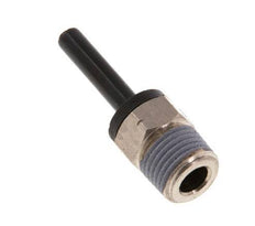 4mm x 1/8'' NPT Plug-in Fitting with Male Threads Brass/PA 66 NBR [2 Pieces]