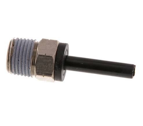 4mm x 1/8'' NPT Plug-in Fitting with Male Threads Brass/PA 66 NBR [2 Pieces]