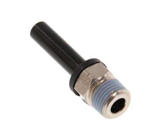6mm x 1/8'' NPT Plug-in Fitting with Male Threads Brass/PA 66 NBR [2 Pieces]