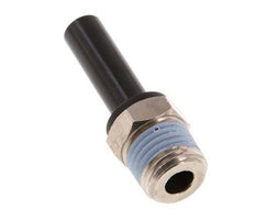 8mm x 1/4'' NPT Plug-in Fitting with Male Threads Brass/PA 66 NBR [2 Pieces]