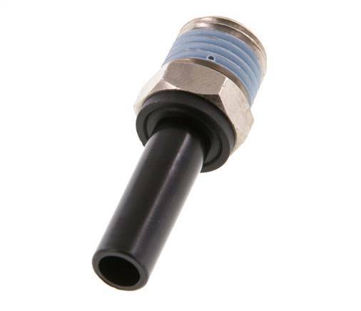 8mm x 1/4'' NPT Plug-in Fitting with Male Threads Brass/PA 66 NBR [2 Pieces]