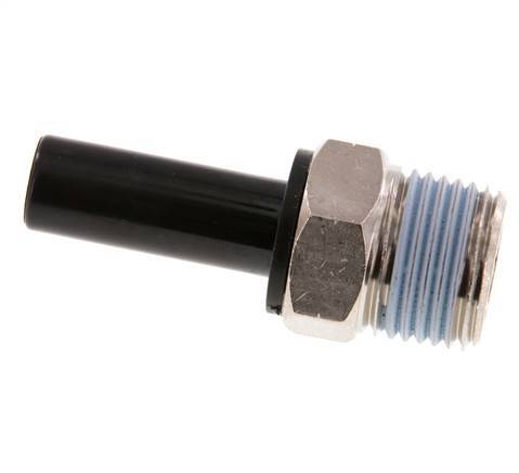 12mm x 1/2'' NPT Plug-in Fitting with Male Threads Brass/PA 66 NBR