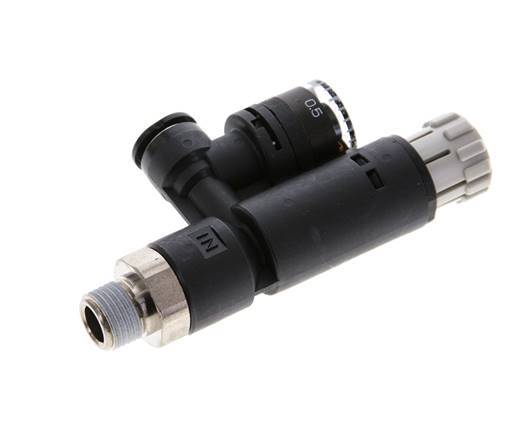 Pneumatic Pressure Regulator 6mm - R1/8'' with Pressure Gauge