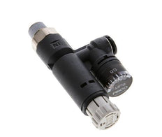 Pneumatic Pressure Regulator 6mm - R1/8'' with Pressure Gauge