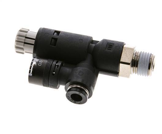 Pneumatic Pressure Regulator 6mm - R1/4'' with Pressure Gauge