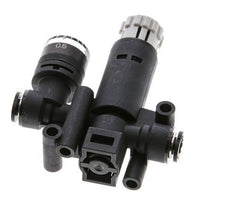 Pneumatic Pressure Regulator 4mm with Pressure Gauge