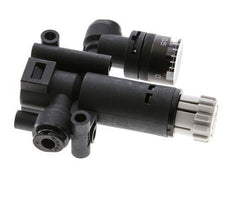 Pneumatic Pressure Regulator 4mm with Pressure Gauge