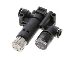 Pneumatic Pressure Regulator 6mm with Pressure Gauge