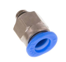 6mm x M 5 Push-in Fitting with Male Threads Brass/POM NBR Compact Design [5 Pieces]