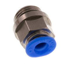 4mm x G1/8'' Push-in Fitting with Male Threads Brass/POM NBR Compact Design [5 Pieces]