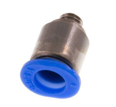 6mm x M 5 Push-in Fitting with Male Threads Brass/POM NBR Inner Hexagon Compact Design [5 Pieces]