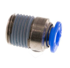 4mm x R1/8'' Push-in Fitting with Male Threads Brass/POM NBR Inner Hexagon Compact Design [5 Pieces]
