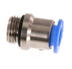 6mm x G1/8'' Push-in Fitting with Male Threads Brass/POM NBR Inner Hexagon Compact Design [5 Pieces]