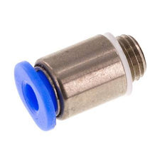 3mm x M 6 x 0.75 Push-in Fitting with Male Threads Brass/POM NBR Inner Hexagon Compact Design [5 Pieces]