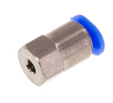 3mm x M 3 Push-in Fitting with Female Threads Steel/POM NBR Compact Design [5 Pieces]