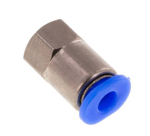 3mm x M 3 Push-in Fitting with Female Threads Steel/POM NBR Compact Design [5 Pieces]