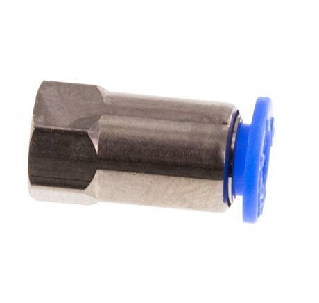 4mm x M 5 Push-in Fitting with Female Threads Brass/POM NBR Compact Design [2 Pieces]