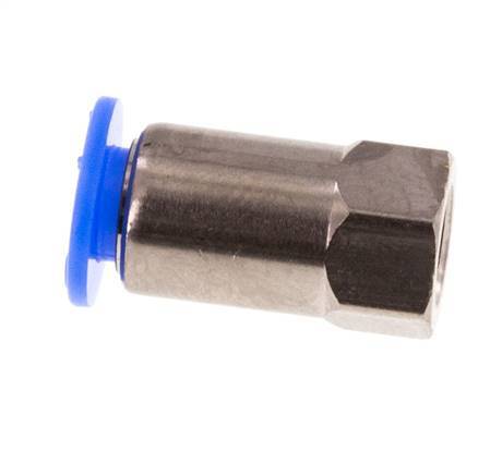 4mm x M 5 Push-in Fitting with Female Threads Brass/POM NBR Compact Design [2 Pieces]