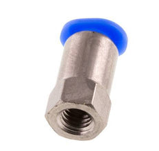 4mm x M 5 Push-in Fitting with Female Threads Brass/POM NBR Compact Design [2 Pieces]