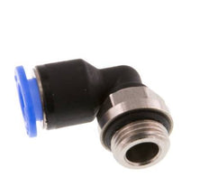 6mm x G1/8'' 90deg Elbow Push-in Fitting with Male Threads Brass/PBT NBR Short Sleeve Rotatable Compact Design [2 Pieces]