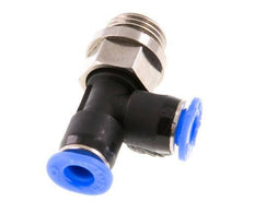 4mm x G1/8'' Right Angle Tee Push-in Fitting with Male Threads Brass/PBT NBR Rotatable Compact Design [2 Pieces]