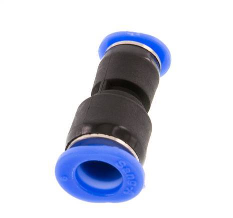 4mm x 6mm Push-in Fitting PBT NBR Compact Design [2 Pieces]