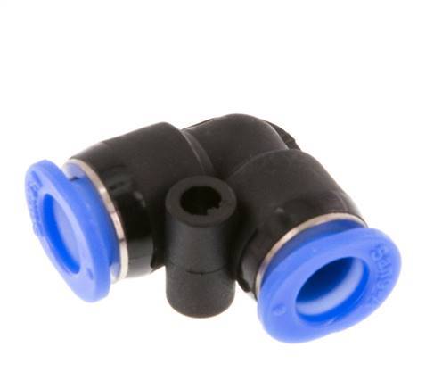 6mm 90deg Elbow Push-in Fitting PBT NBR Compact Design [2 Pieces]