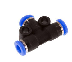 3mm Tee Push-in Fitting PBT NBR Compact Design [2 Pieces]