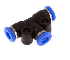 3mm Tee Push-in Fitting PBT NBR Compact Design [2 Pieces]