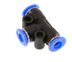 4mm Tee Push-in Fitting PBT NBR Compact Design [2 Pieces]