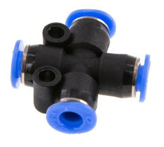 4mm Cross Push-in Fitting PA 66 NBR Compact Design [2 Pieces]