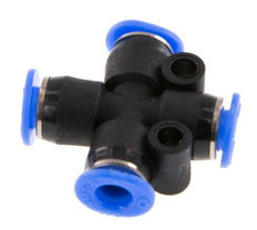 4mm Cross Push-in Fitting PA 66 NBR Compact Design [2 Pieces]