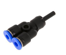 3mm x 3mm Y Push-in Fitting with Plug-in PBT NBR Compact Design [2 Pieces]