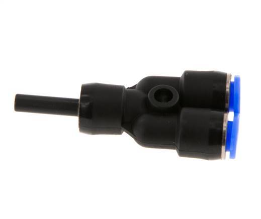 3mm x 3mm Y Push-in Fitting with Plug-in PBT NBR Compact Design [2 Pieces]