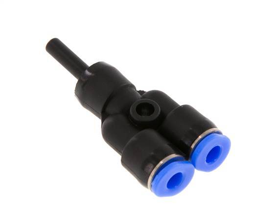 3mm x 3mm Y Push-in Fitting with Plug-in PBT NBR Compact Design [2 Pieces]
