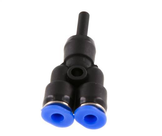 3mm x 3mm Y Push-in Fitting with Plug-in PBT NBR Compact Design [2 Pieces]