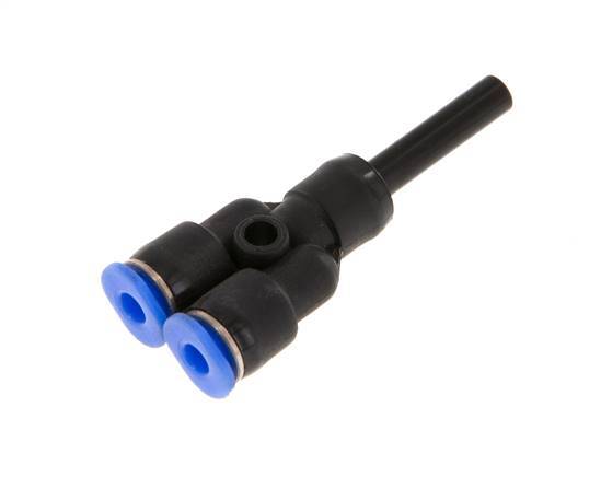 3mm x 4mm Y Push-in Fitting with Plug-in PBT NBR Compact Design [2 Pieces]