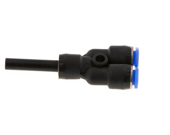 3mm x 4mm Y Push-in Fitting with Plug-in PBT NBR Compact Design [2 Pieces]