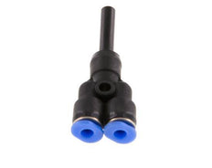 3mm x 4mm Y Push-in Fitting with Plug-in PBT NBR Compact Design [2 Pieces]