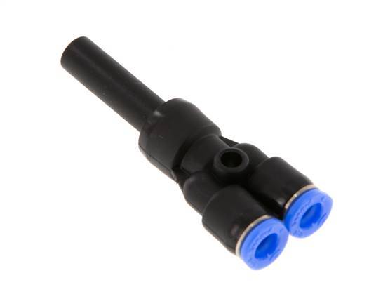 4mm x 6mm Y Push-in Fitting with Plug-in PBT NBR Compact Design [2 Pieces]