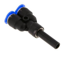 6mm x 6mm Y Push-in Fitting with Plug-in PBT NBR Compact Design [2 Pieces]