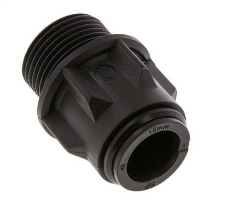 15mm x G3/4'' Push-in Fitting with Male Threads POM NBR