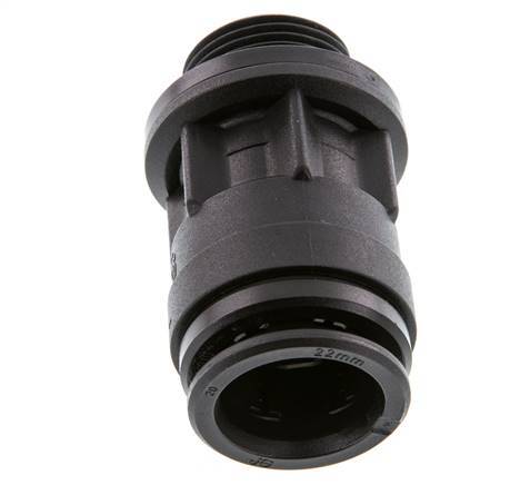 22mm x G3/4'' Push-in Fitting with Male Threads POM NBR