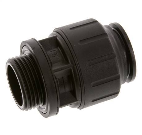 28mm x G1'' Push-in Fitting with Male Threads POM NBR