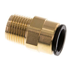 15mm x R1/2'' Push-in Fitting with Male Threads Brass/POM NBR