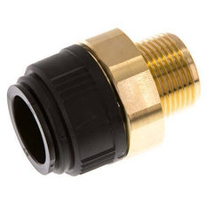 28mm x R1'' Push-in Fitting with Male Threads Brass/POM NBR