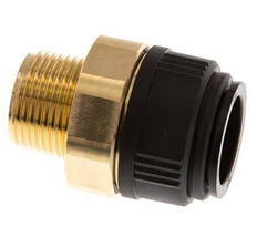 28mm x R1'' Push-in Fitting with Male Threads Brass/POM NBR